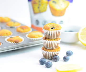 Mini Lemon Blueberry Muffins | KETO & Low-Carb