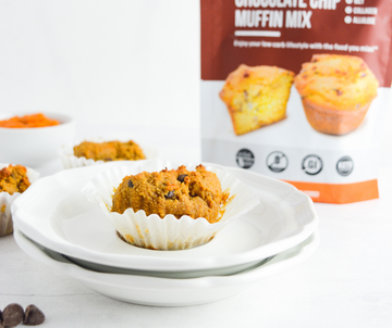 KETO Chocolate Chip Pumpkin Muffins | Low Carb & Keto Friendly