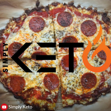Great Keto Pizza made with a Cauliflower Crust