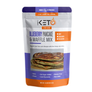 Simply Keto Nutrition | Blueberry Pancake & Waffle Mix | Low Carb & Keto Friendly